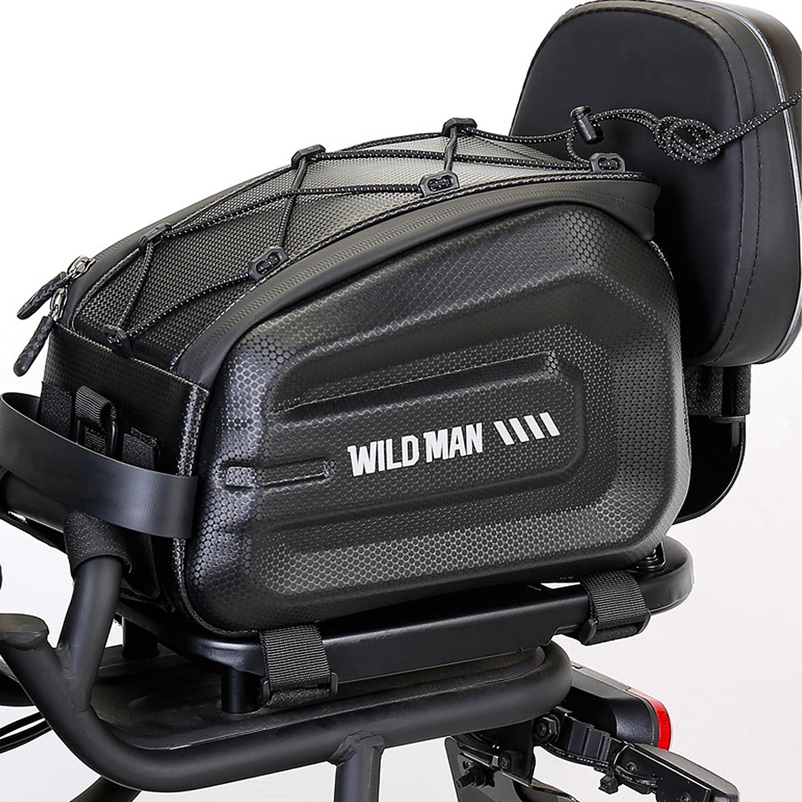 

Bicycle Bag Multipurpose Design Mountain Bike Bag Ebike Battery Bag Rear Rack Storage Bike Trunk Bag for Bicycles чёрный