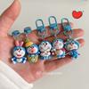 Kreslený Anime Doraemon Klíčenka Roztomilá Panenka Cosplay Kroužek na Klíče od Auta Batoh Kawaii Ozdoby Šperky Hračka Dětské Dárky k Narozeninám