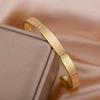 Personalized Ayatul Kursi Islamic Jewelry Bracelets Stainless Steel Open Bangles