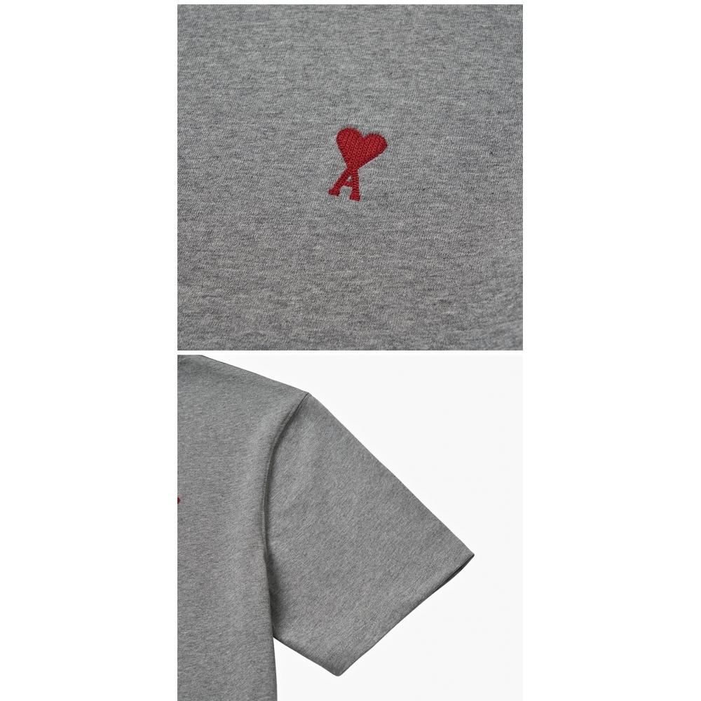 Ami Bfuts005 726 0951 Ami De Coeur Small Heart Logo Public Short Sleeve Tee
