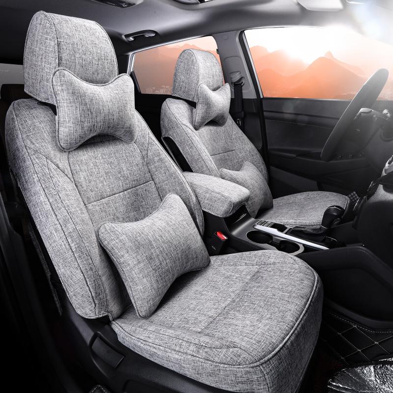 Hyundai Tucson Full Surround Linen SUV Seat Cushion - Five-Seat, All-Season Interior Cover