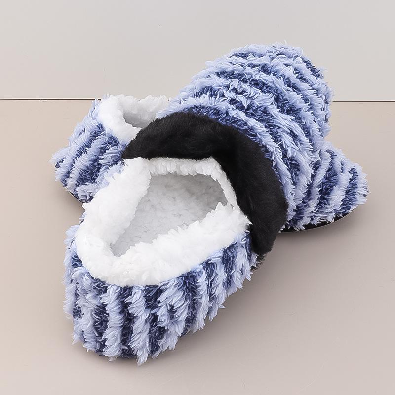 Classic Coral Fleece Non-Slip Indoor Shoes with Soft Sole