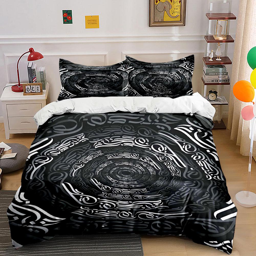 

Abstract black spiral patterns. Bedding sets Duvet cover sets Duvet covers Pillowcases(1 * Duvet Cover 2 * Pillowcases, without duvet insert) 135x200cm