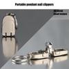 Portable Mini Nail Clippers Multi-functional Lightweight Nail Trimmers Stainless Steel Folding Keychain Nail Clipper Daily Carry
