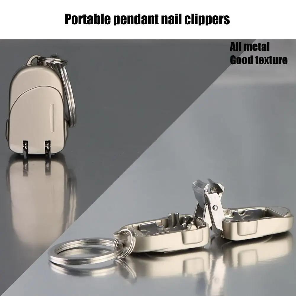 Portable Mini Nail Clippers Multi-functional Lightweight Nail Trimmers Stainless Steel Folding Keychain Nail Clipper Daily Carry