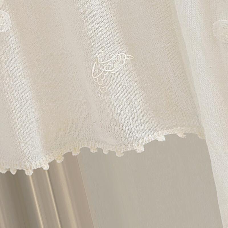 Sybirs Women's Solid Long Sleeve Round Neck Knit Sweater