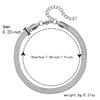 Customizable Adjustable Stainless Steel Blade Chain Bracelet