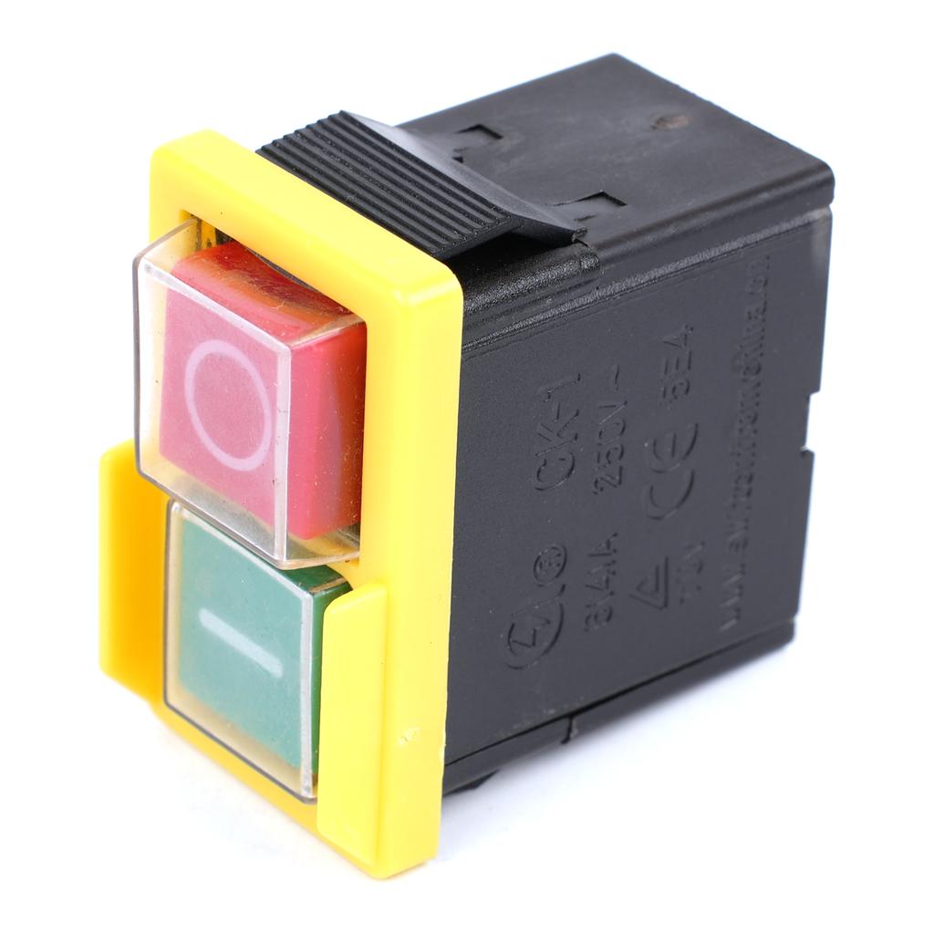 Machine Control Push Button Switch 250V AC 6(4)A for Saw Cutter Drill Equipment with Design Compliant with EN61058
