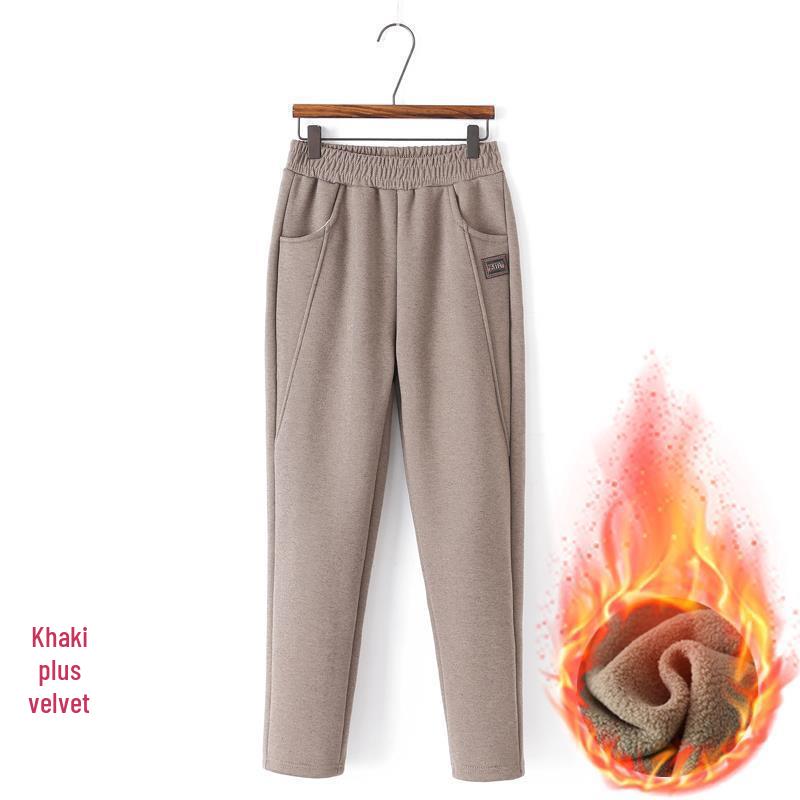 

Теплі штани на флісовій підкладці для жінок середнього та похилого віку – Модний бавовняний зимовий верхній одяг 5XL 150-165 lbs