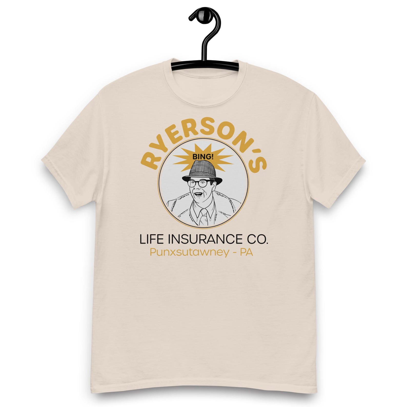 Groundhog Day Movie - Ned Ryersons Life Insurance Co. T-shirt L