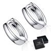 Silver Earrings, Small Hoops, Clasps, 925 Silver