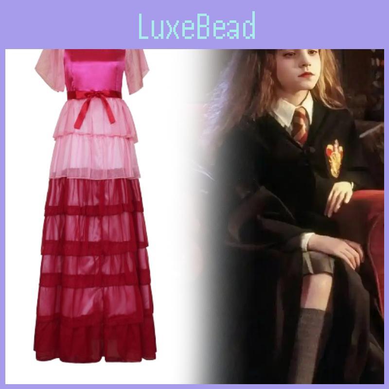 Potter Hermione Harry Granger Cosplay Costume Mesh Yarn Dress Halloween Party