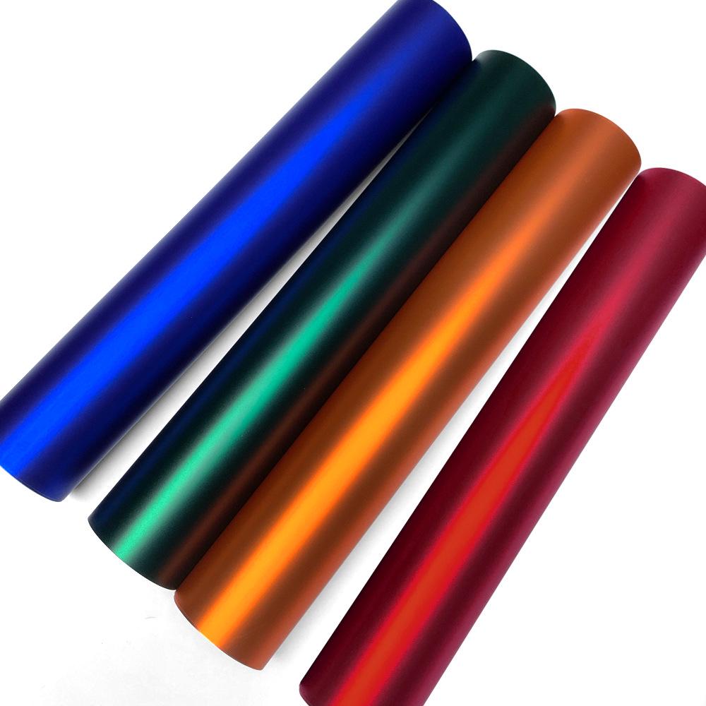 Ultra Matte PET Romanée Red & Venom Green Car Wrap for Mirrors, Spoilers, & Motorcycles