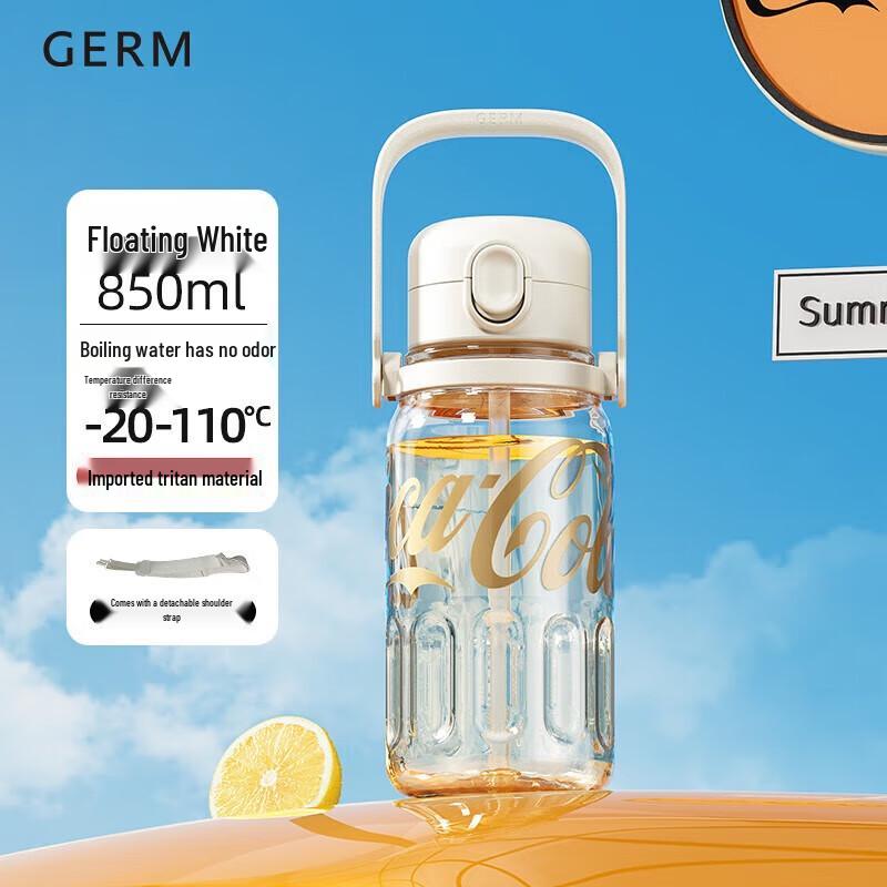 GEMINI Coca-Cola Co-branded Large Capacity Straw Water Bottle