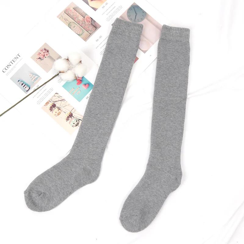 

Winter Men s Knee Long Socks Harajuku Wool Keep Warm Longer Stocking Compression Terry Cycling Socks Cotton Thicken Sokken Gift EU38-45