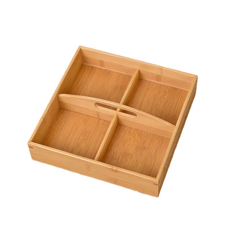 YIXI Wedding Decorative Basket with Four-Grid Fruit Plate