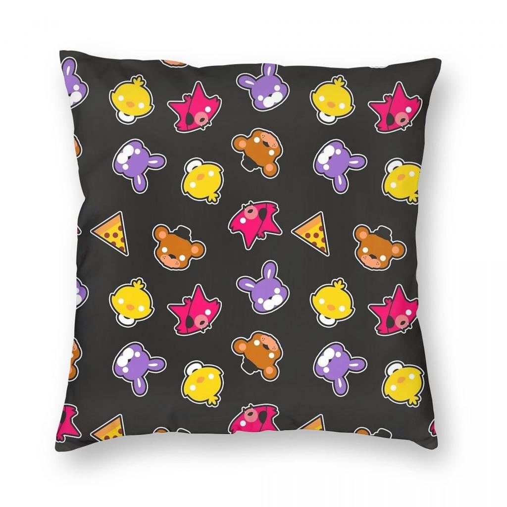 FNAF At Freddys Pillowcase Soft Fabric Cushion Cover Decorations  Throw Pillow Case Cover Home Zipper 4040cm