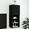VidaXL TV Cabinet with LED Lights, Wall-Mounted TV Unit with Storage, Floating TV Stand for Living Room, 837058