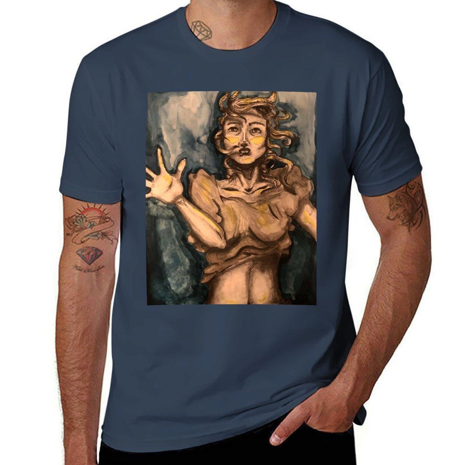 Underwater Tshirt Minimalist Plain Crew Neck Tshirt S