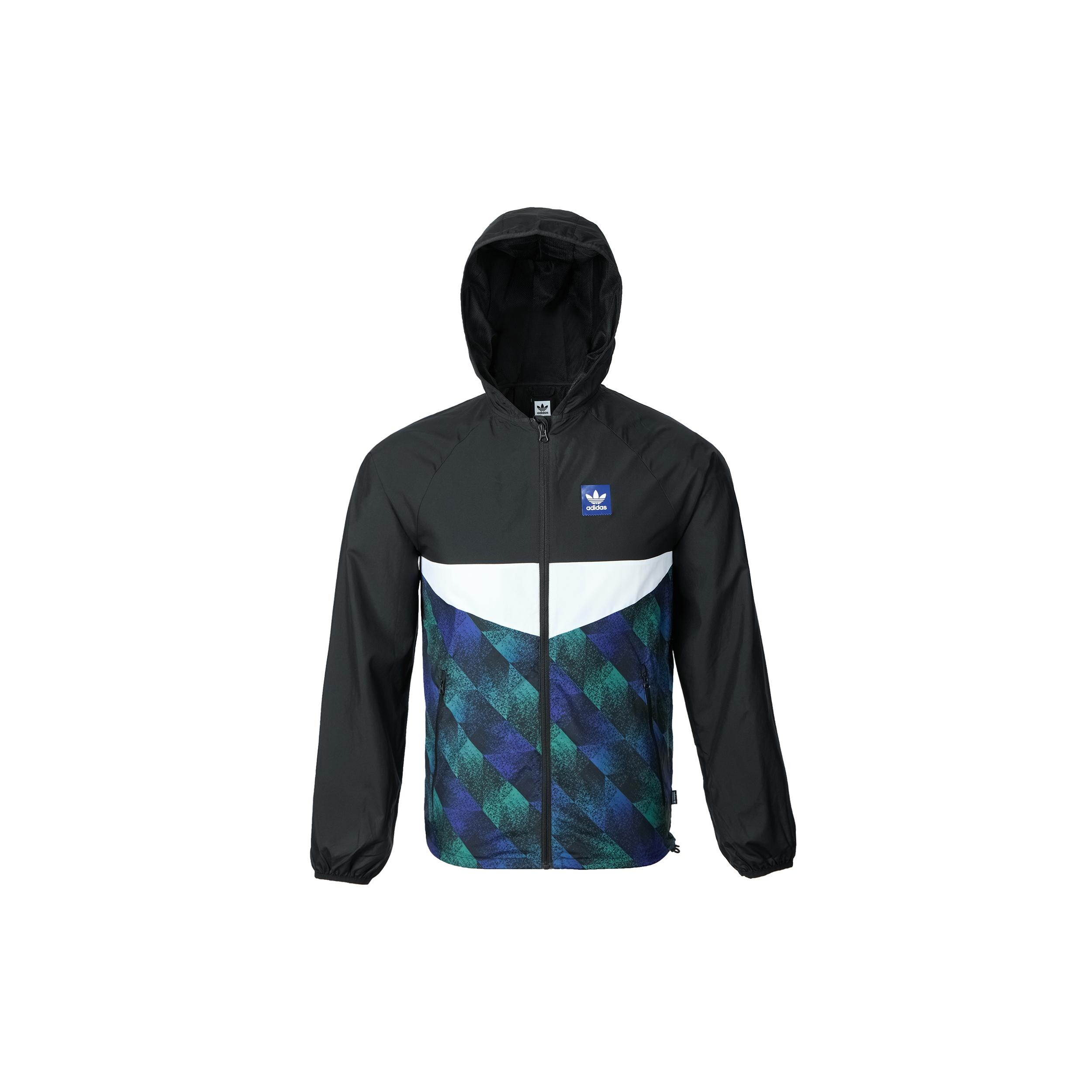adidas originals hooded Zipper Casual Sports Jacket Multicolor Men s DU8380 L