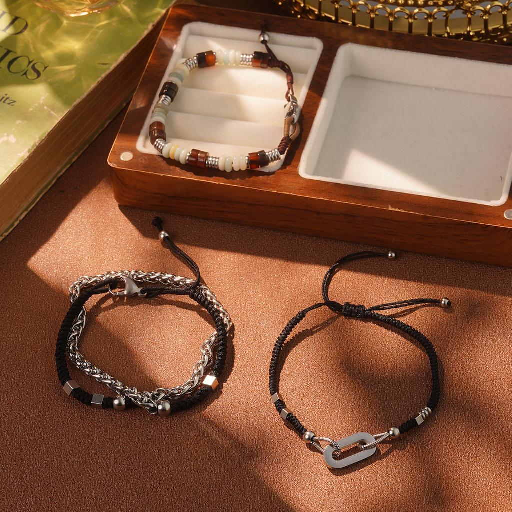 Titanium steel bracelet unisex niche design high-end birthday gift versatile fashion ol niche jewelry