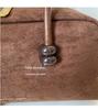 Women's Premium Suede Boston Bag - Large Capacity Crossbody