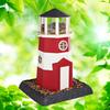 Hopper Bird Feeder Nautical Lighthouse Design Squirrel Proof Removable Tray Easy Clean Hanging or Pole Mounted 8 Lb Capacity
