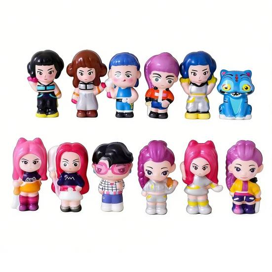 Anime Quetschspielzeug Langsam aufsteigende Figur Weiches Fidget Toy mit süßem Charakterdesign Tragbares Stressabbau-Entspannungs-Gadget für Fans Sammler