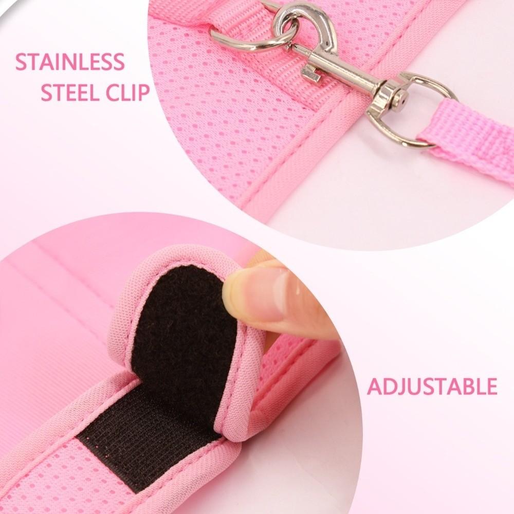 Polyester Rabbit Harness Vest Breathable Pet Walking Leash New Bunny Harness Leash  Small Pets Use