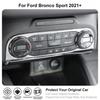 For -2024 Ford Bronco Sport ABS Chrome Center Control A/C Panel Cover Trim