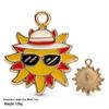 Colorful Alloy Ocean Charm Pendant for DIY Bracelets & Keychains