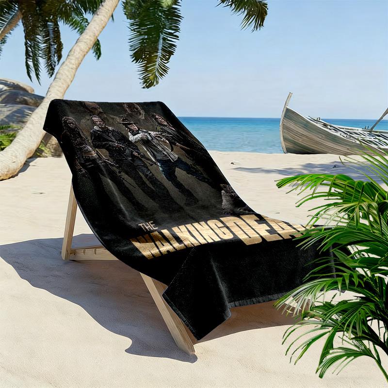 Apocalyptic Warrior Uprising beach towel Outdoor camping soft quick-drying swim towel seaside swim beach printing Fashion Comfort