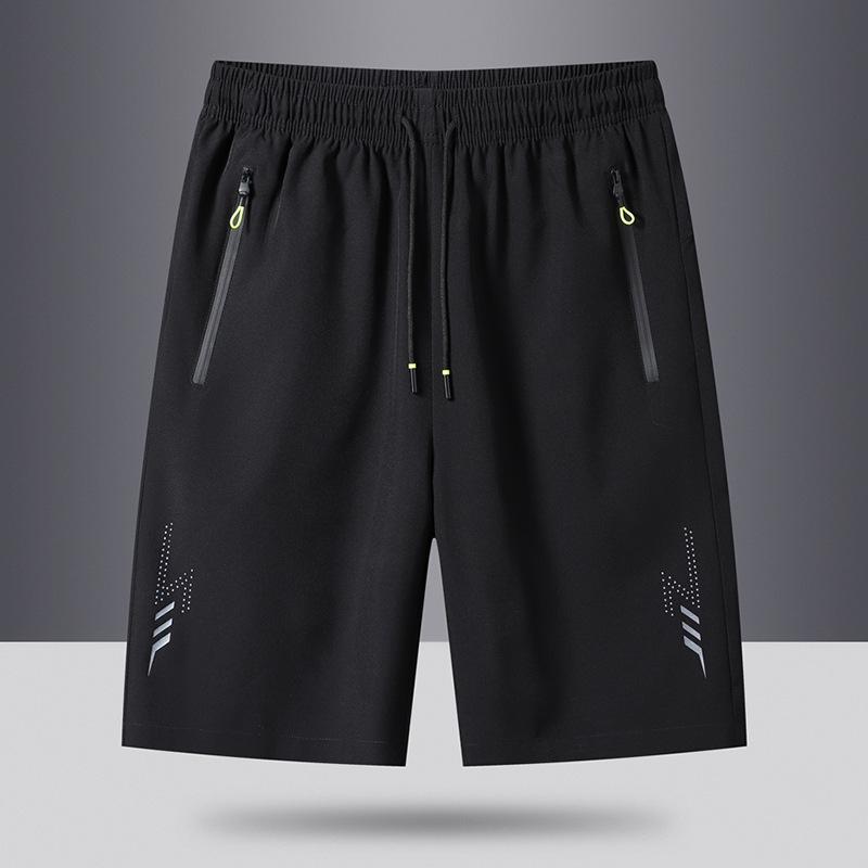 Men's Summer Quick-Dry Casual Beach Shorts, Ice Silk Sports Shorts, Mid-Length Five-Point Pants