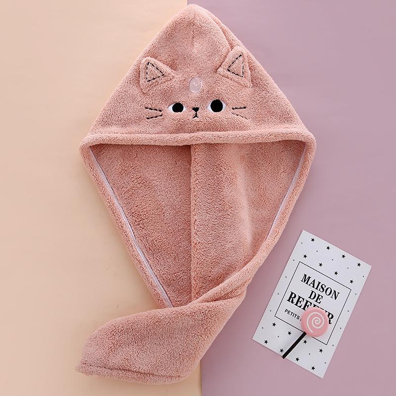 Embroidered Dry Hair Cap, Water Absorbing Shower Cap For The Head, Women'S Quick Drying Hair Care And Drying Tool.