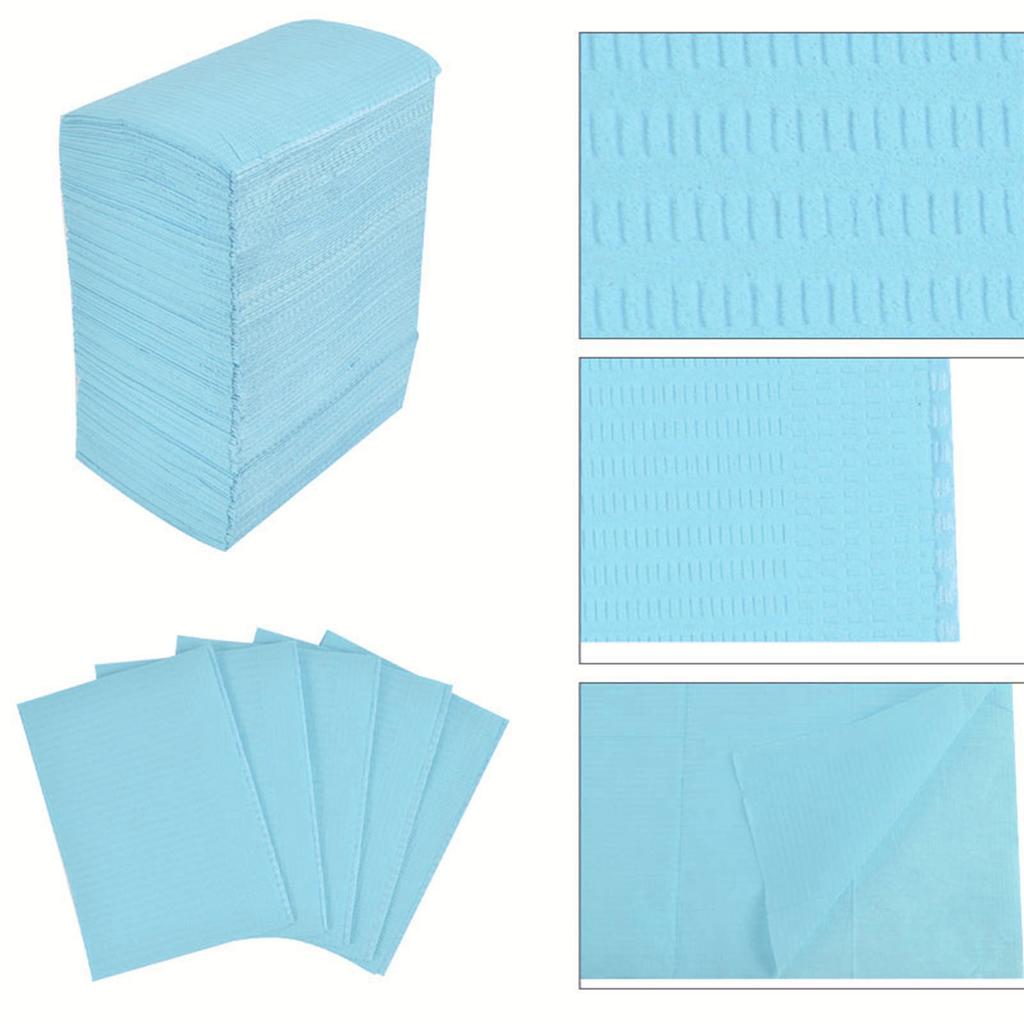 125PCS Tattoo Clean Pad Good Absorption Thick Cloth Disposable Tattoo Tablecloth for Tattooist Blue