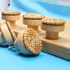 4pcs Retro Rattan Woven Dresser Knobs, Handmade Wicker Woven Pulls With Screws For Cabinets, Drawers