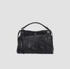 GROTTO Maillard Women's Large Capacity Genuine Leather Lapel Shoulder & Messenger Bag