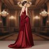 Satin Mesh Elegant Bridal Belt Single Layer Wedding Dress Accessories  Evening Gown