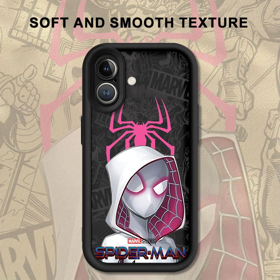 Süße Marvel Spider-Man Hülle für iPhone 16e 13 12 11 Pro Max 17 Air XS Max XR 15 16 14 Plus Weiche Hülle