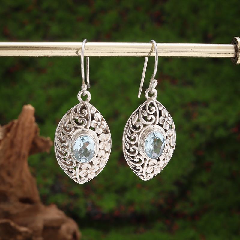 Retro Ethnic Style Red Zircon Earrings for Women, Elegant Earrings Accessories