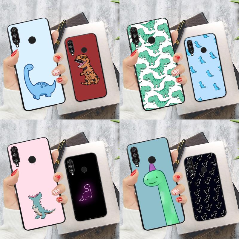 Cartoon Dinosaur For Huawei Nova Y60 Y70 Y90 Y61 Y91 3i 7i 8i 11i Nova 11 9 10 SE P20 P40 Lite P30 Pro Case