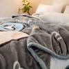 Double Layer Blanket Winter Coral Velvet Siesta Quilt Multiple Sizes Keep Warm Locking Temperature Comfortable Sheet Bed Cover