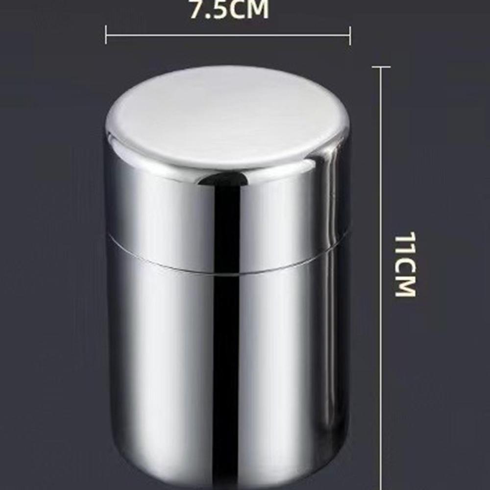 Large Capacity Tea Jar Stainless Steel Storage Box Portable Tea Tin for Home&Travel
