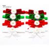 Pet Neck Strap Bow-knot Collar Adjustable Non-Fading Friendly to Skin Vibrant Color Wear Resistant Dress Kitten Up Polyester New Year Christmas Photo