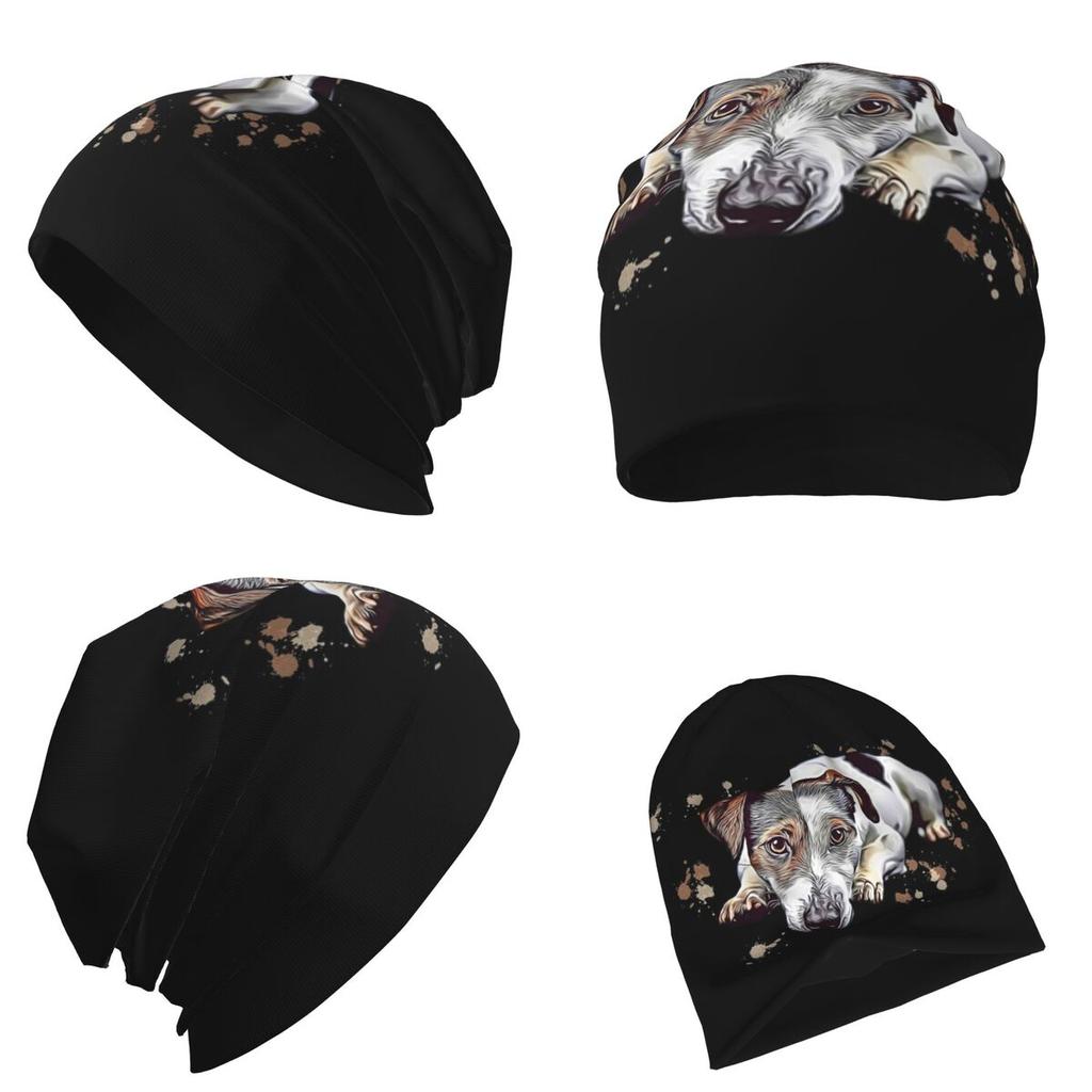 Sweet Jack Russell Terrier Gift Dog Warm Knitted Cap Fashion Bonnet Hat Autumn Winter Outdoor Beanies Hats for Unisex Women Adult