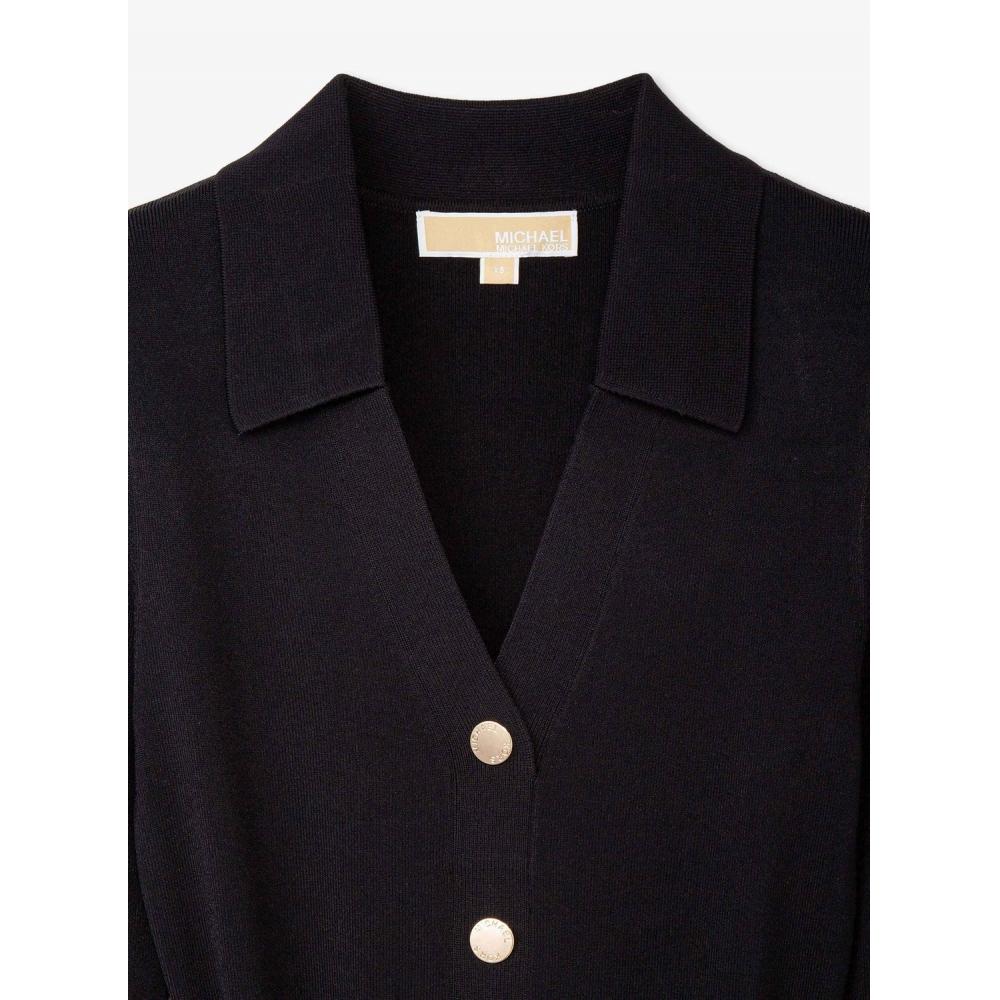 Michael Kors V Neck Snap Polo Dress jf482os5zV1 Black