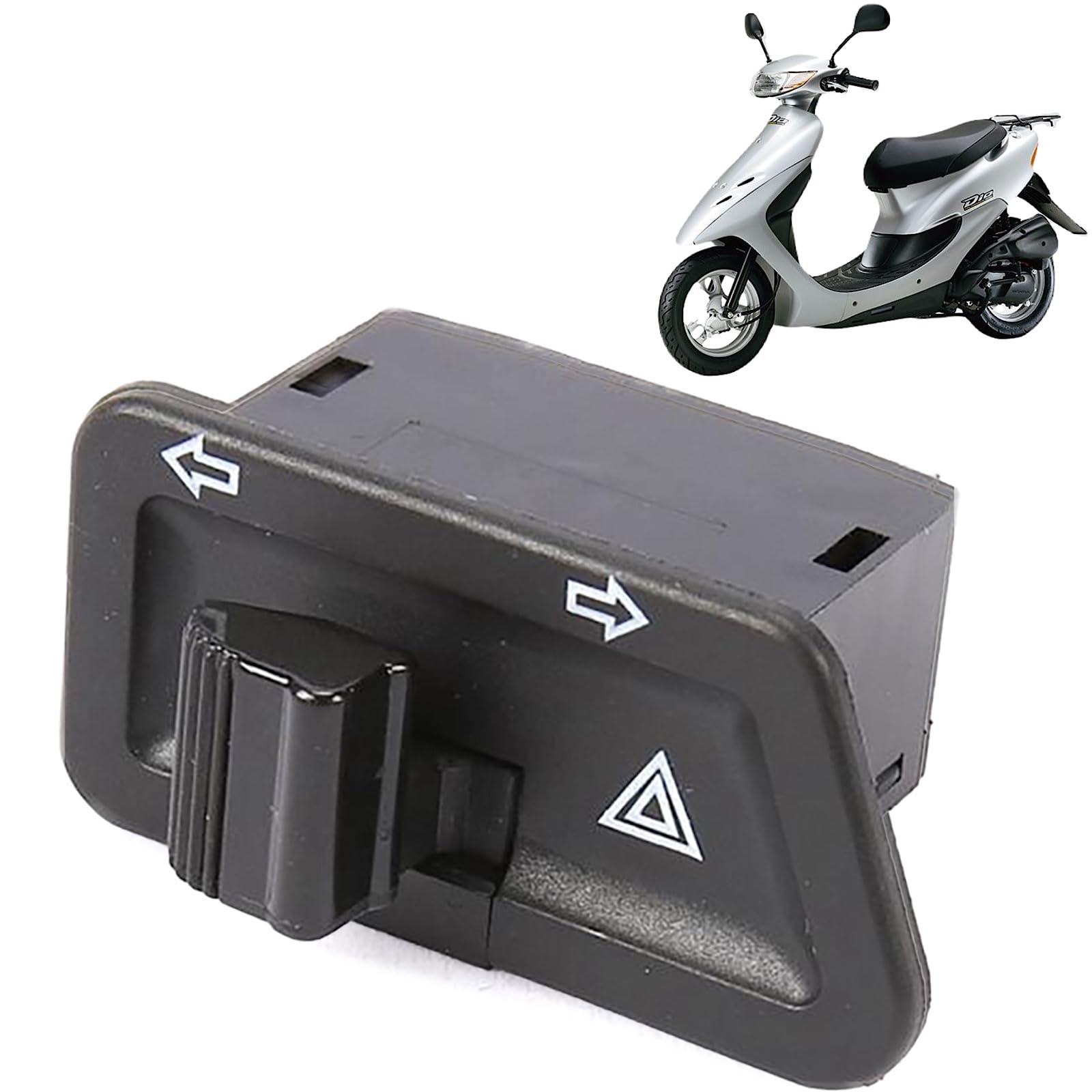 

Внешний переключатель аварийной сигнализации и указателей поворота Meliore Honda Dio AF27 AF28 AF34 AF35 AF62 Live One size чёрный