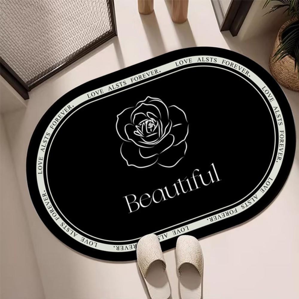 Nordic-style Diatom Mud Anti-slip Entrance Hall, Bathroom Carpet, Anti-slip Absorption Floor Mat, Home Decoration Rug