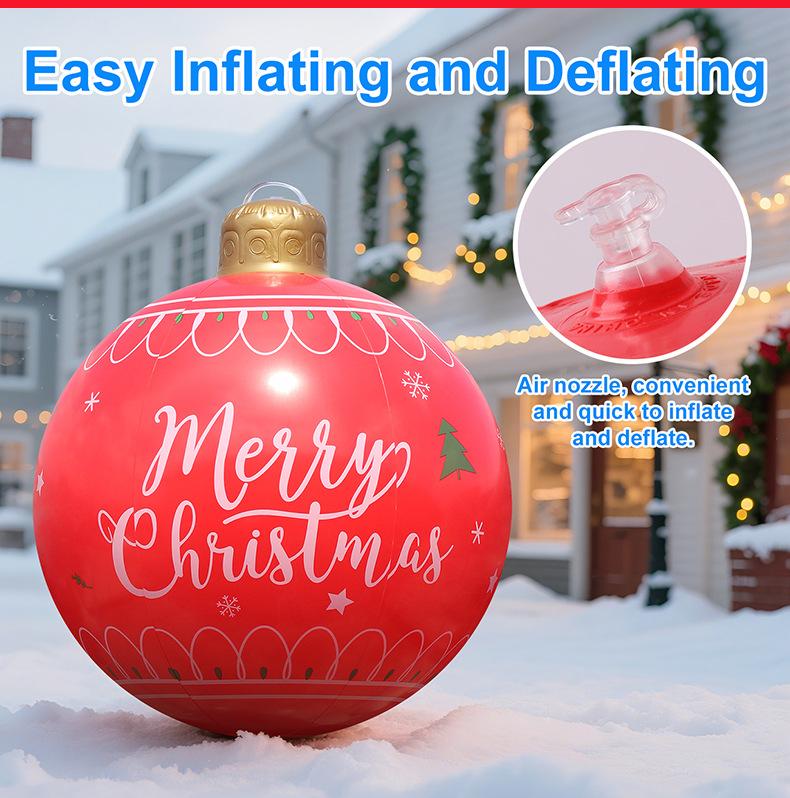 Inflatable Christmas Balls for Garden Party Atmosphere Decoration