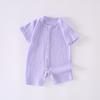 Newborn Summer Mesh Jacquard Cotton Romper - Breathable Class A One-Piece Suit
